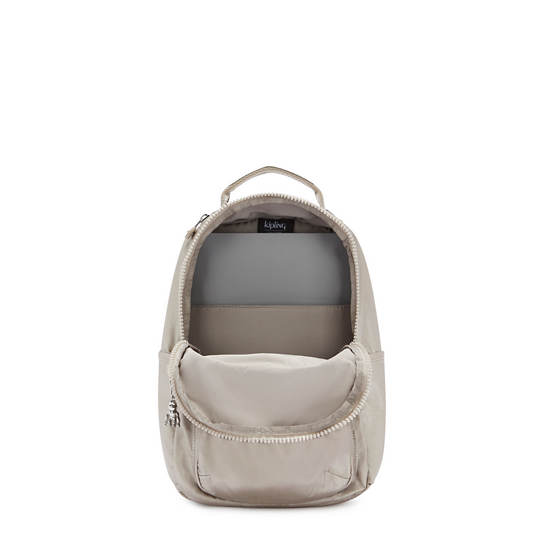 Kipling Seoul Small Metallic Tablet Backpacks Metallic Glow | AU 1610MQ